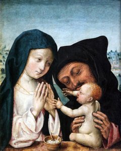 The Holy Family by Master of the Saint Bartholomew Altarpiece